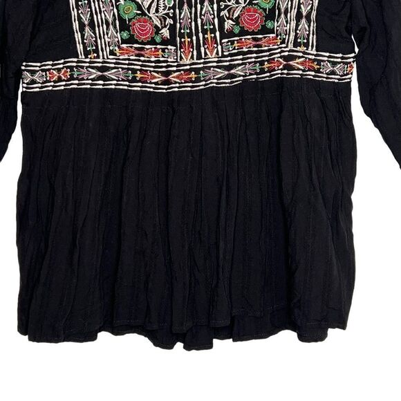 KNOX Rose Bohemian Embroidered Peasant Blouse small - Picture 5 of 14